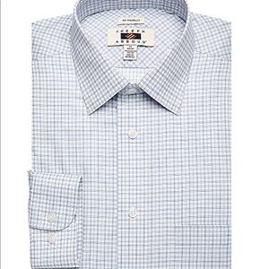 Joseph Abboud Brown Olive Check Dress Shirt
